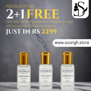 Soongh Premium Perfume – Exclusive Special Offer: Buy 2 12 ML (Roller), Get 1 Free!